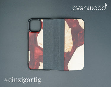ÉTUI À FLIPCHE PORTO COLLECTION iPhone 13 Mini 6130 Rouge